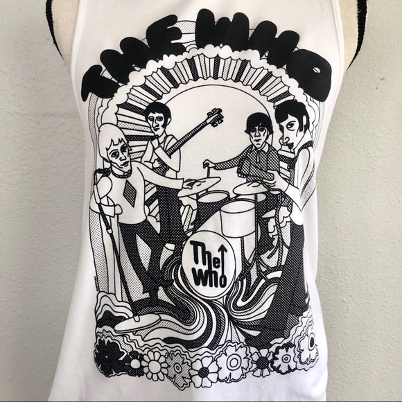 Bravado The Who Distressed Raw Edge Graphic Tank - Picture 3 of 6